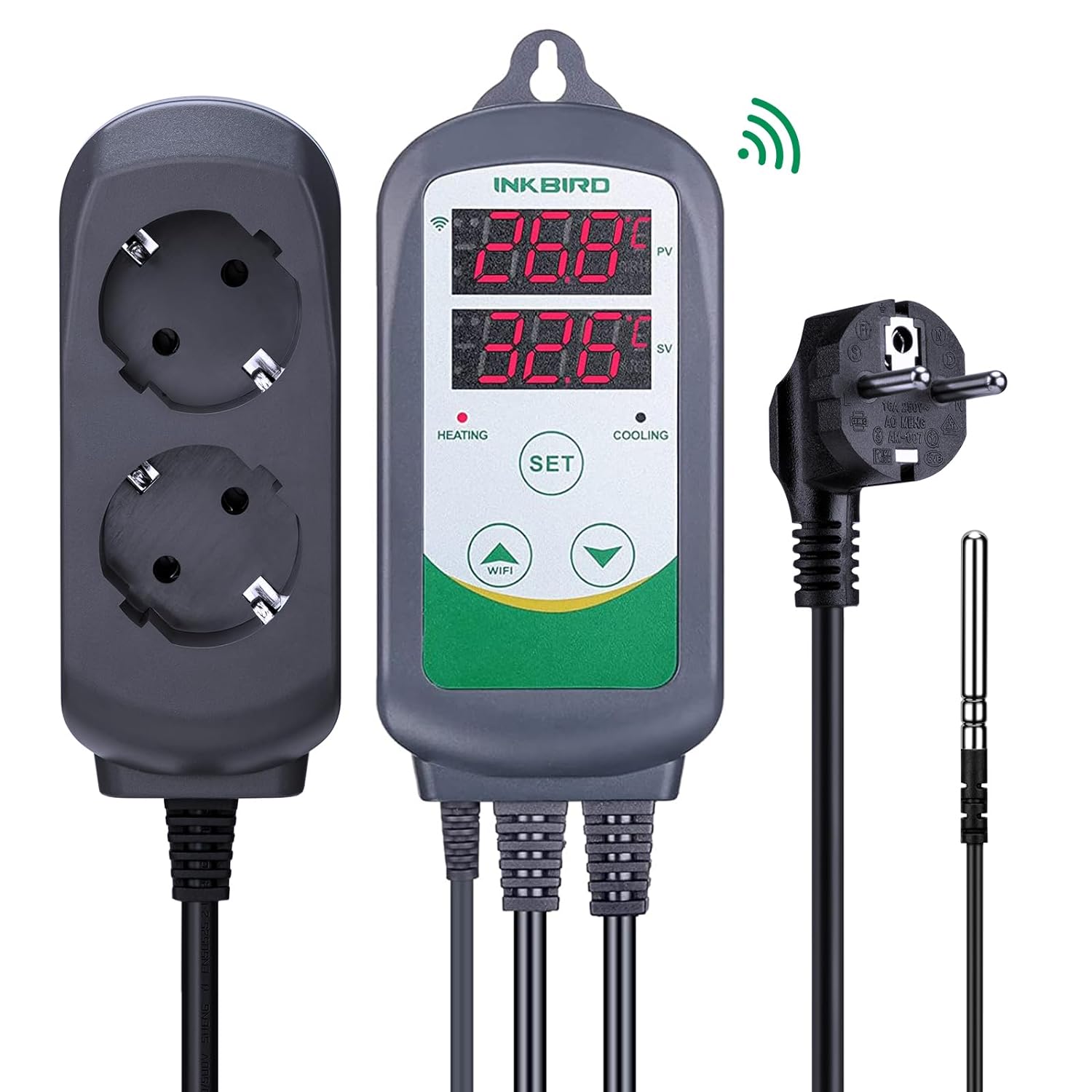 Smart Garden Greenhouse - INKBIRD ITC-308-WiFi Regolatore di temperatura digitale