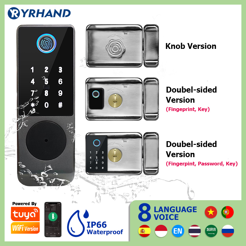 Smart Garden Lock - Tuya Smart lock impermeabile Wifi doppia