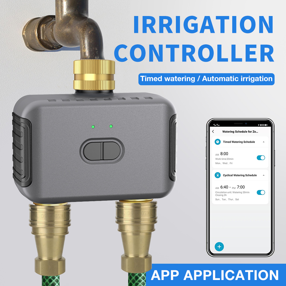 Smart Garden Lock - Tuya timer per irrigazione a 2