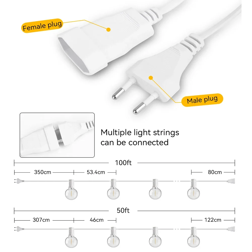 30M 15M Fata String Light G40  - Smart Garden Hub recensione e prezzo