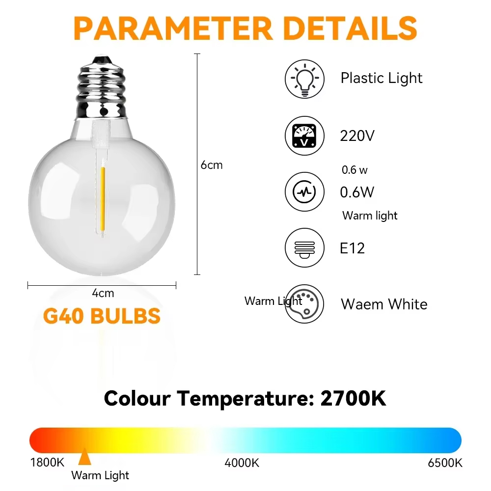 30M 15M Fata String Light G40  - Smart Garden Hub recensione e prezzo